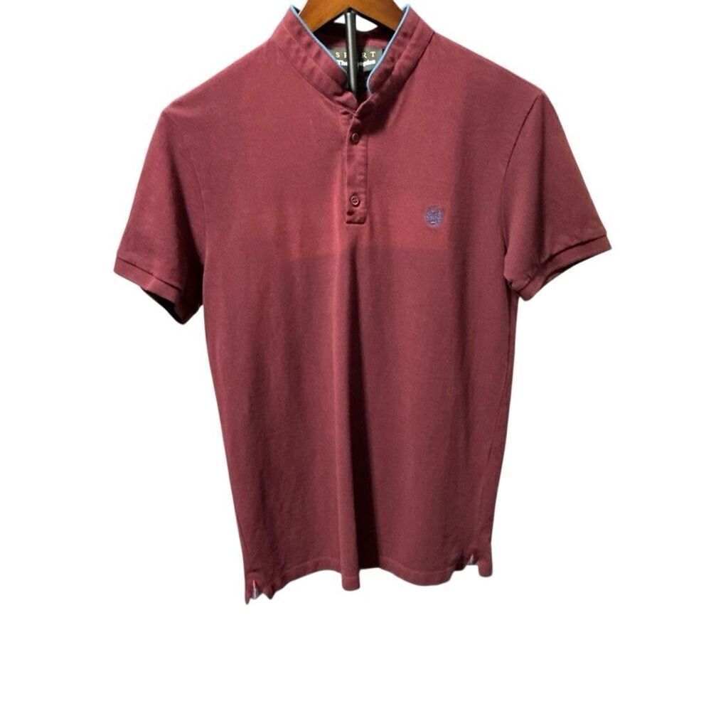 The Kooples Sport Burgundy Polo Shirt (Fitted, Size S)